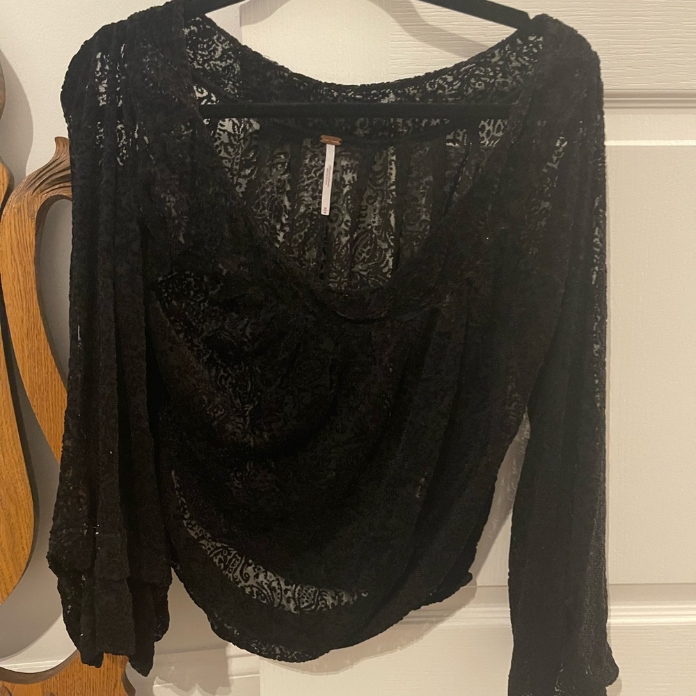 Free People velvet top